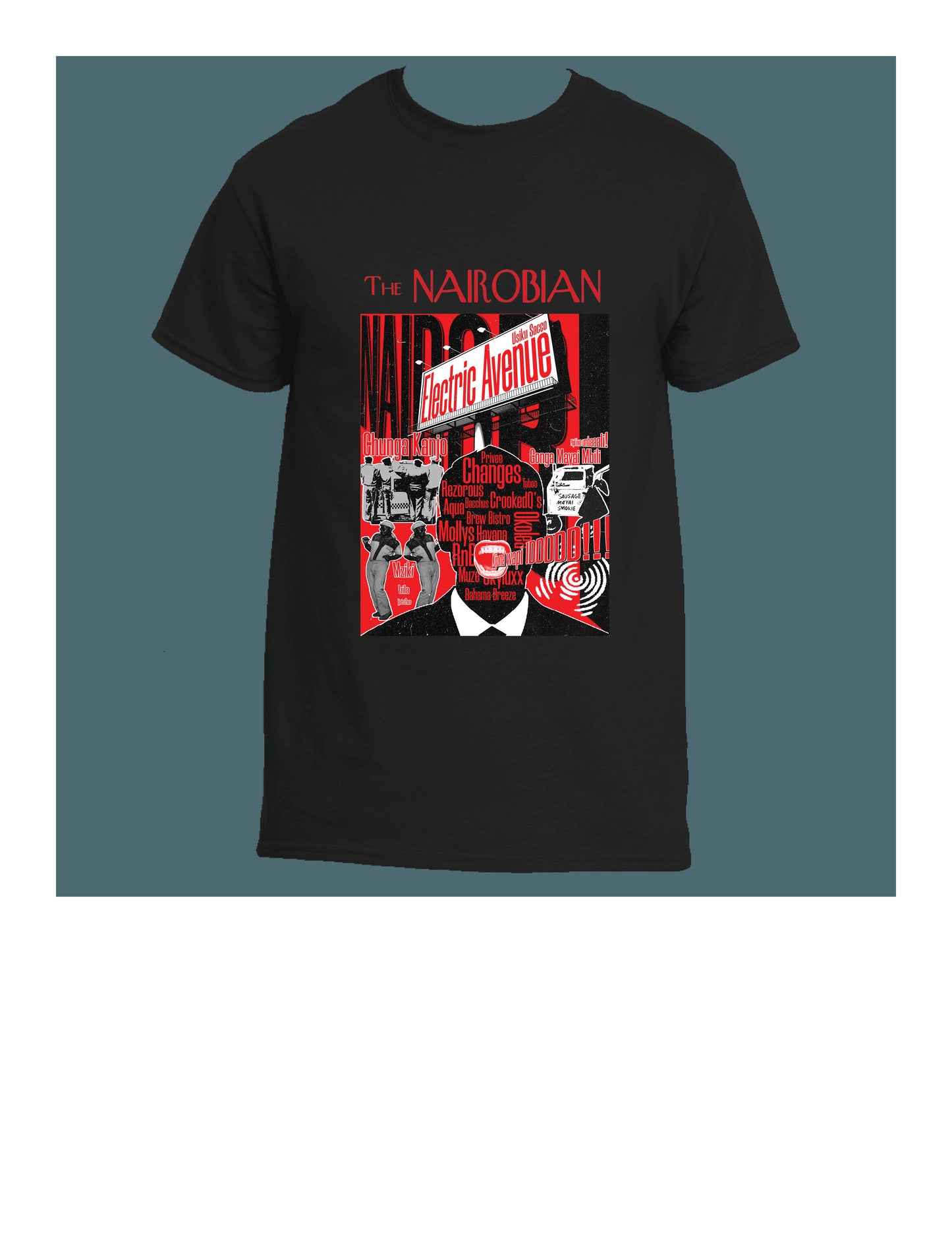 The Nairobian Electric Avenue Tee (Black)