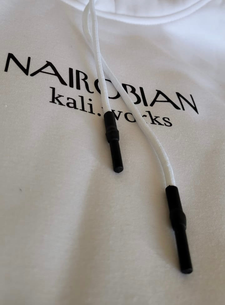 The Nairobian Ramani Hoodie (White)