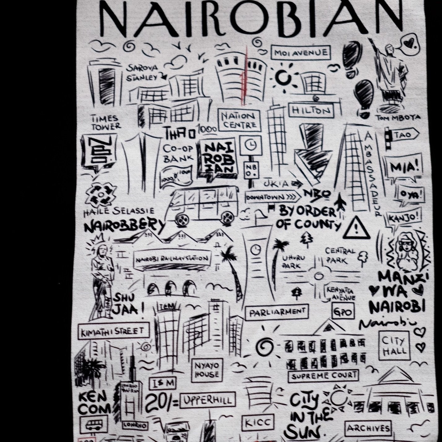 The Nairobian Black hoodie