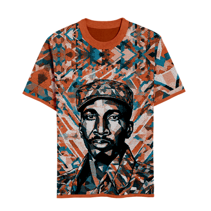 Thomas Sankara Orange Knitted Tshirt