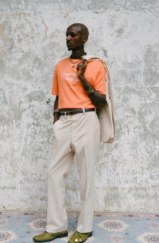 Nairobian Crop Tee - Orange