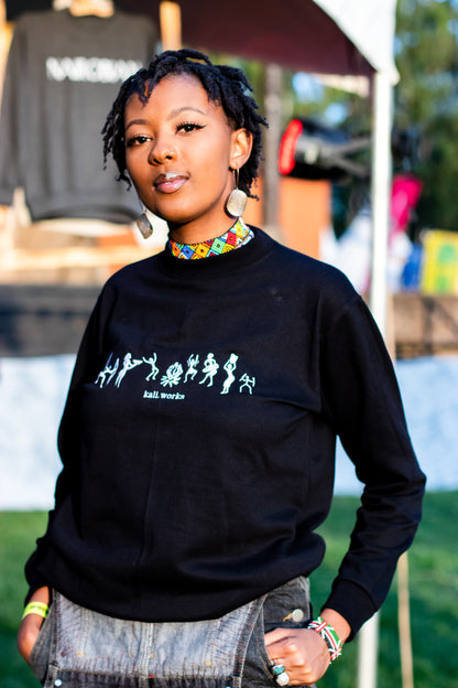 Cave Painting Sweatshirt (Black)