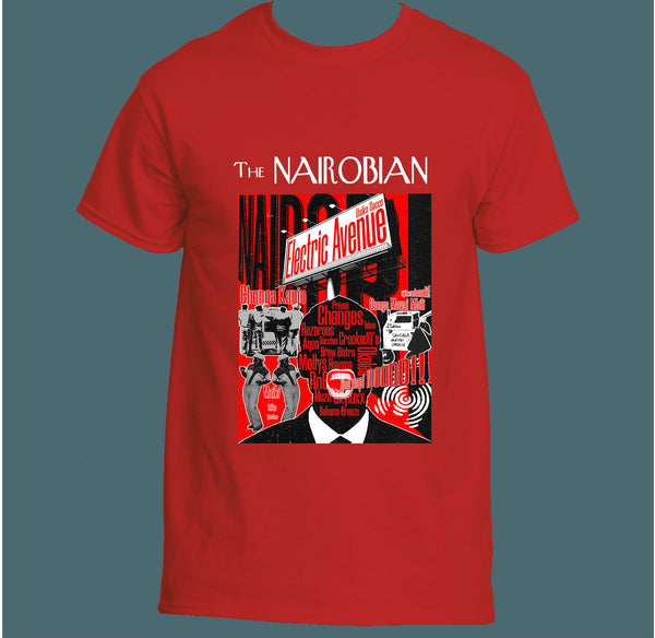 The Nairobian Electric Avenue T-shirt (Red)